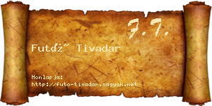 Futó Tivadar névjegykártya